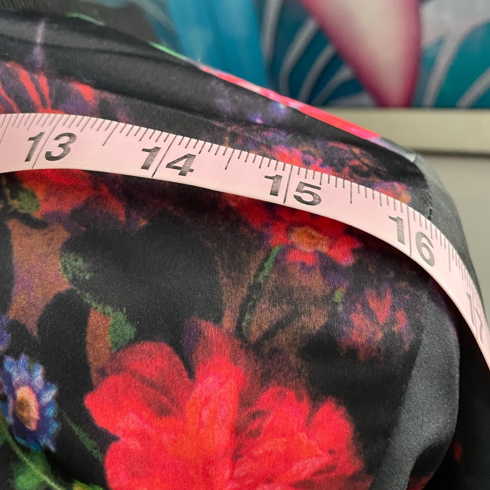 Floral Satin Finish Bomber Jacket - Picture 5 of 14